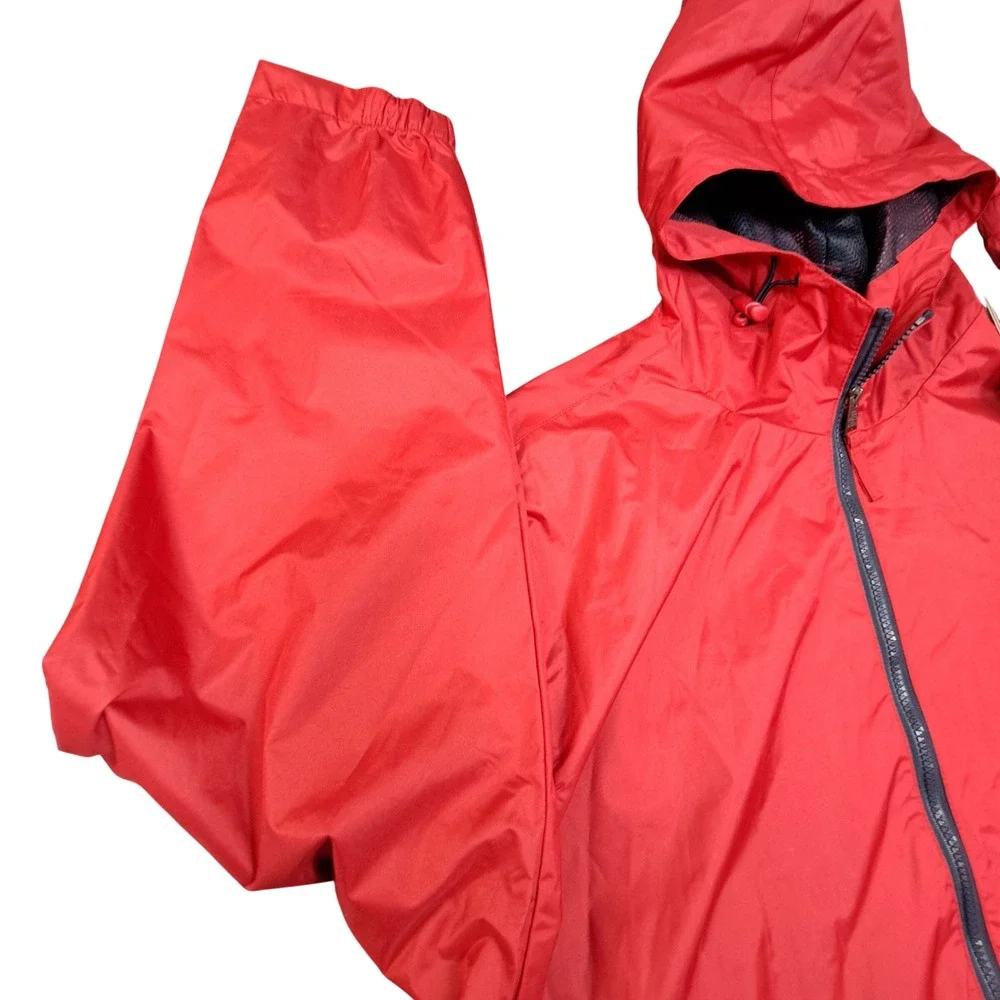 US Polo Assn Mens Red Hooded Windbreaker Jacket XXL NWT 105453P2
